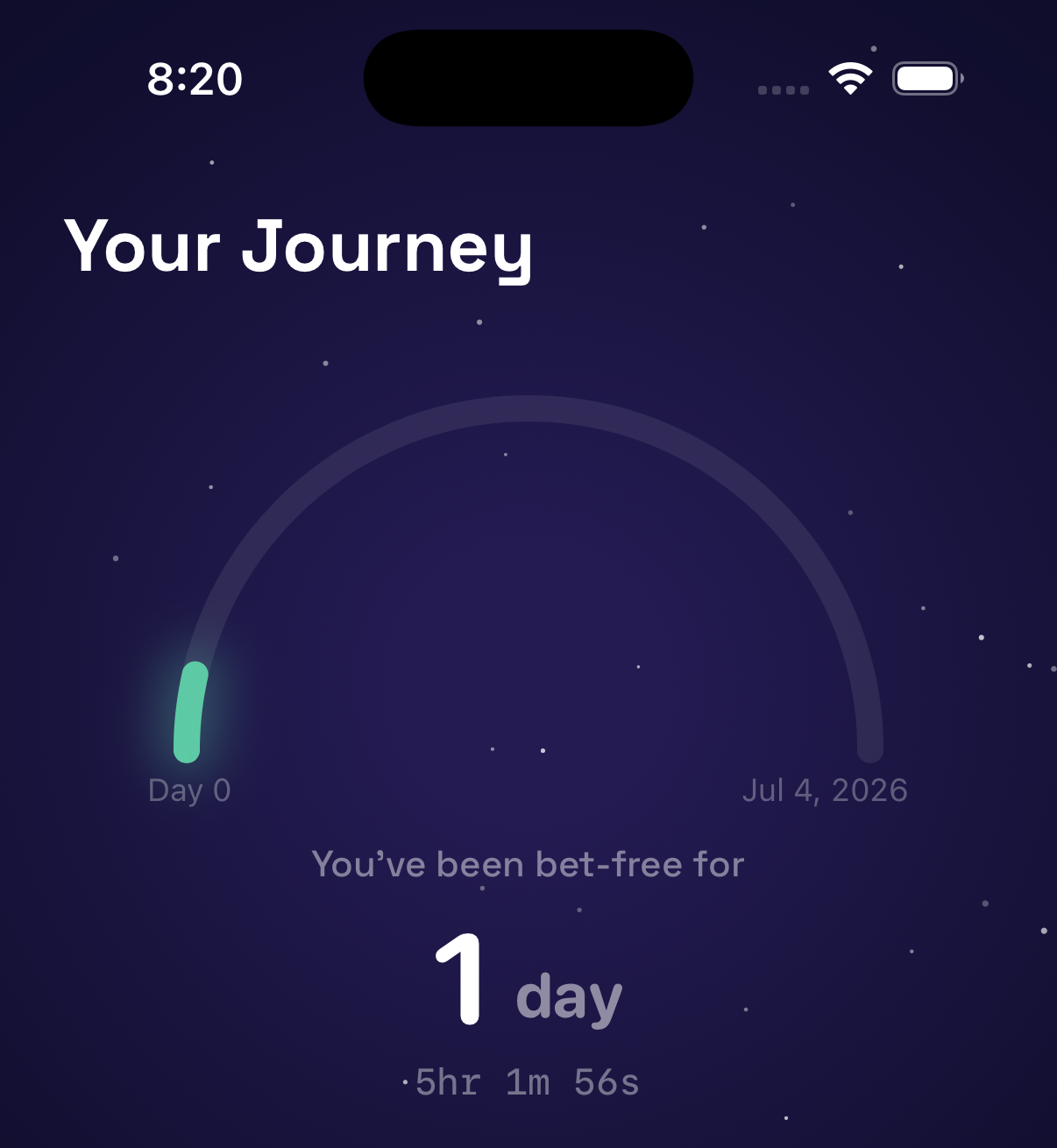 NoBet bet-free journey timer